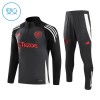 Manchester United Training Sweatshirts Quarter-zip 2024-25 Graue Für Kinder